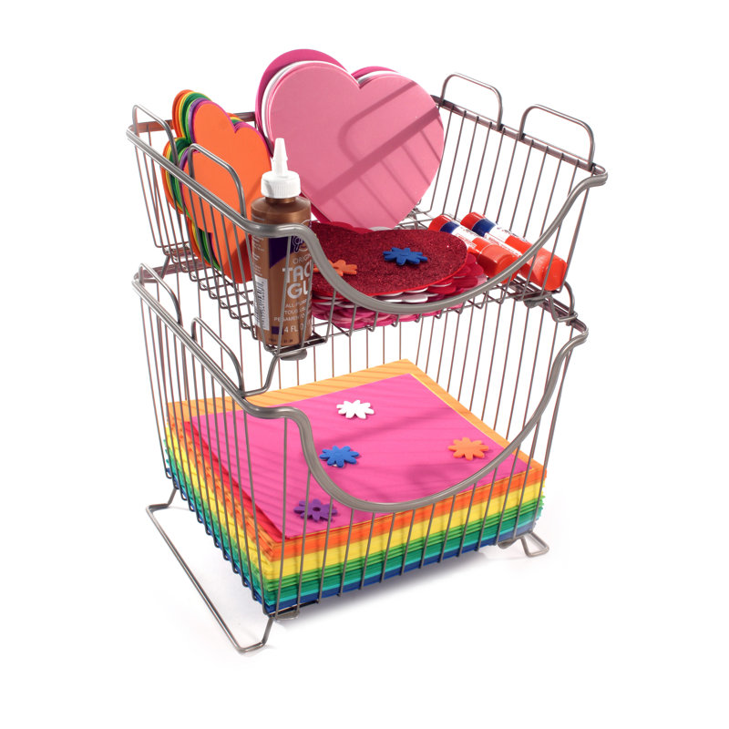 Stackable Pantry Metal Basket & Reviews Joss & Main